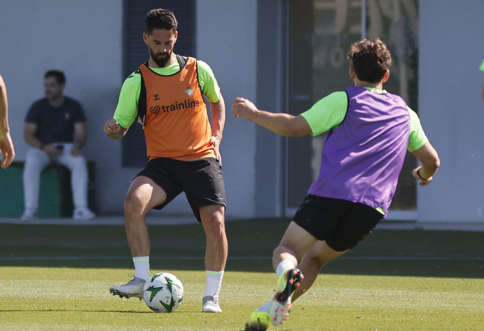 Las imágenes del entrenamiento del Betis