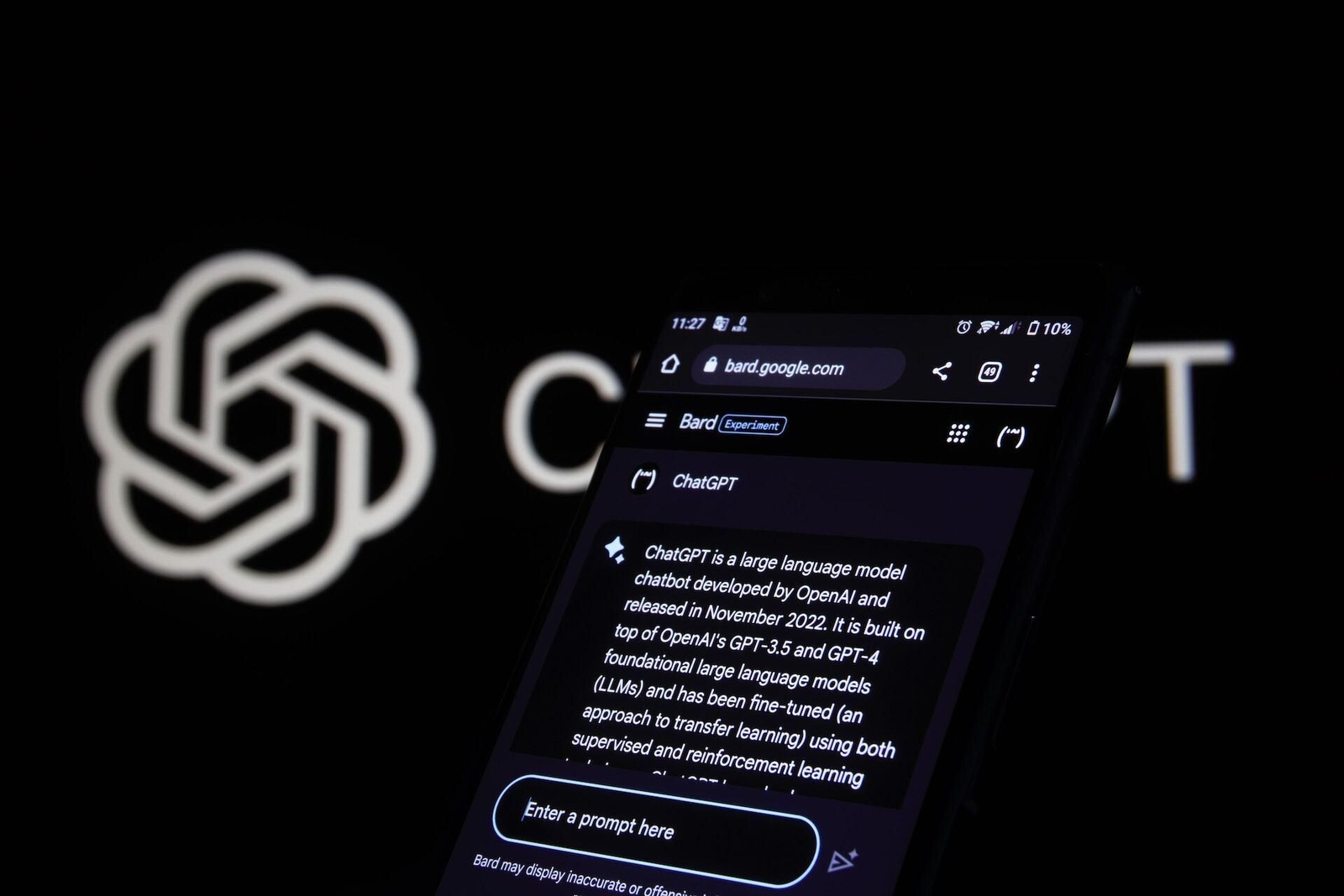 Chatbots de inteligencia artificial.