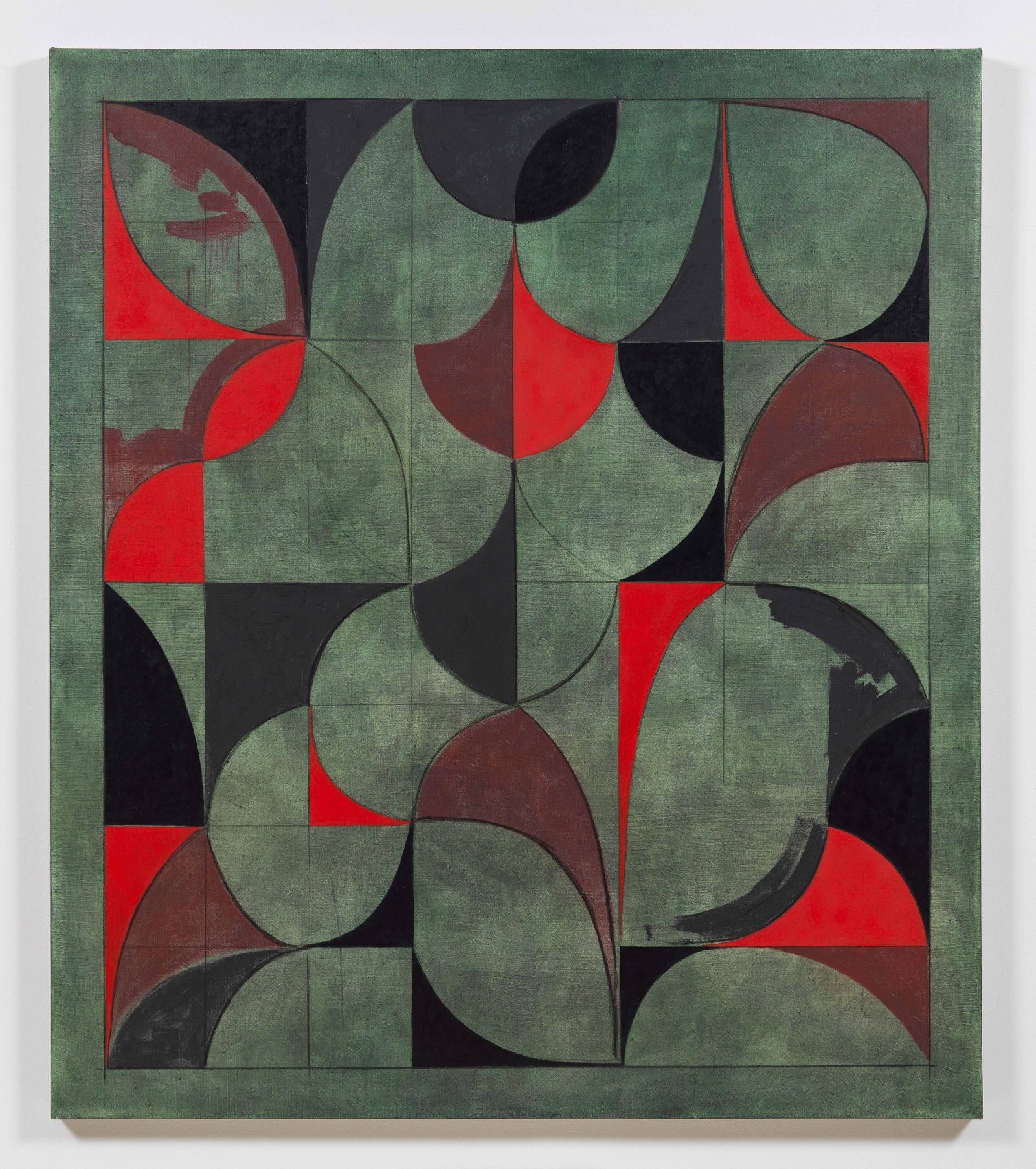 Visión parcial de uno de los trabajos del iraní Kamrooz Aram en torno a la nocíon de 'arabesco'.