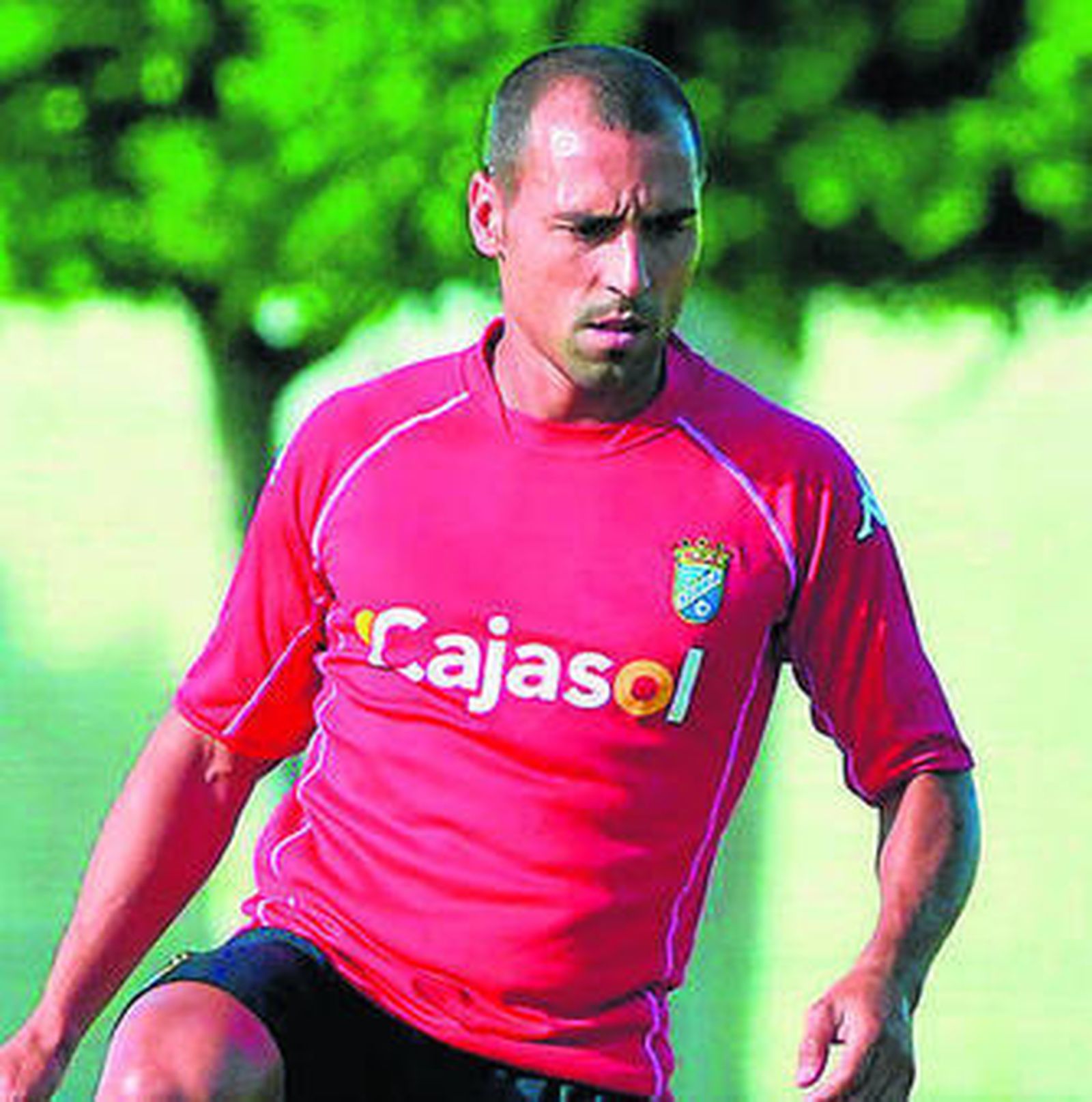 Joselito Vega, en una imagen de archivo entrenándose con el Xerez.