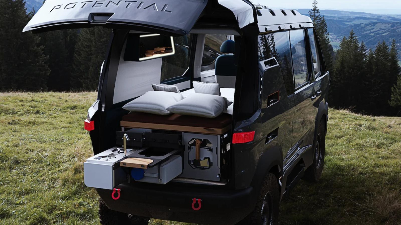 El propósito de este cámper en desarrollo actualmente es permitir acampar donde muchos otros no pueden llegar.