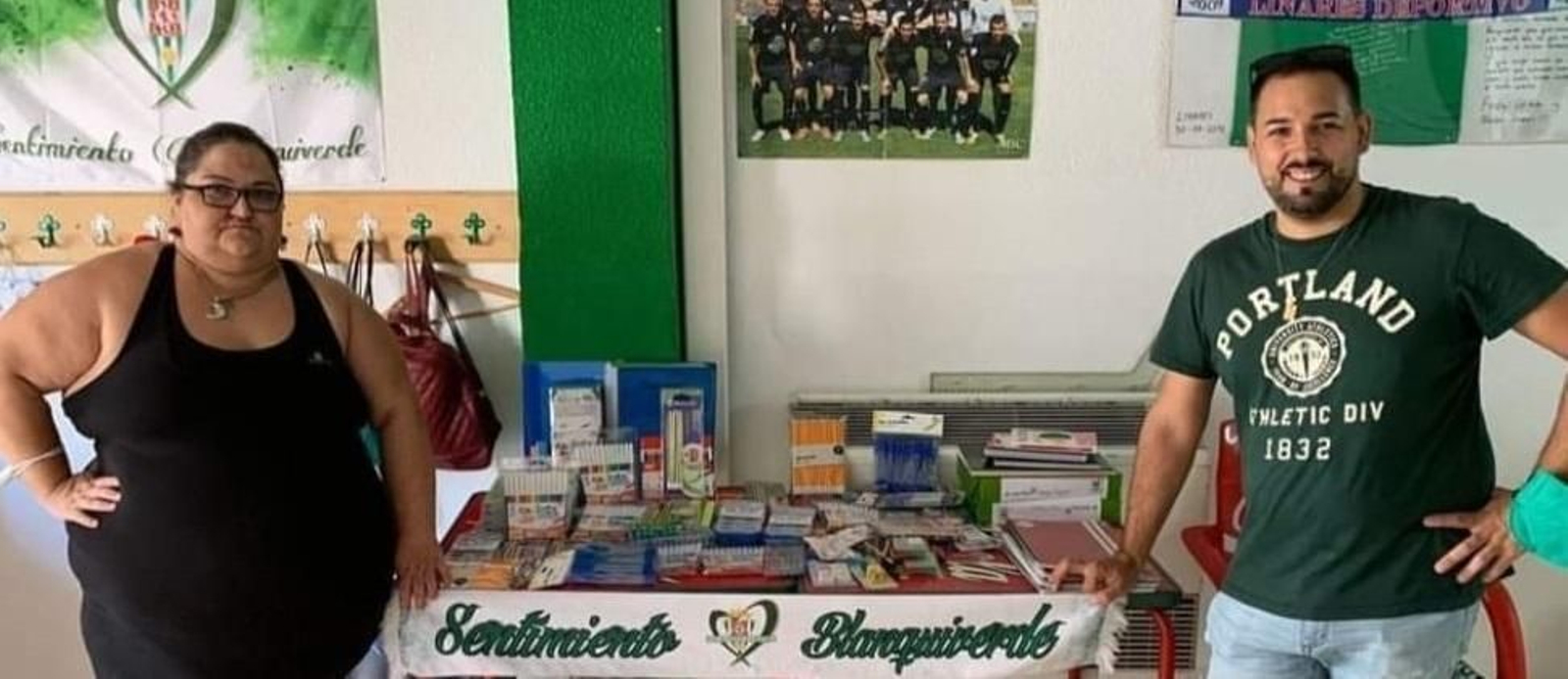 Recogida de material escolar de una de las ediciones pasadas.