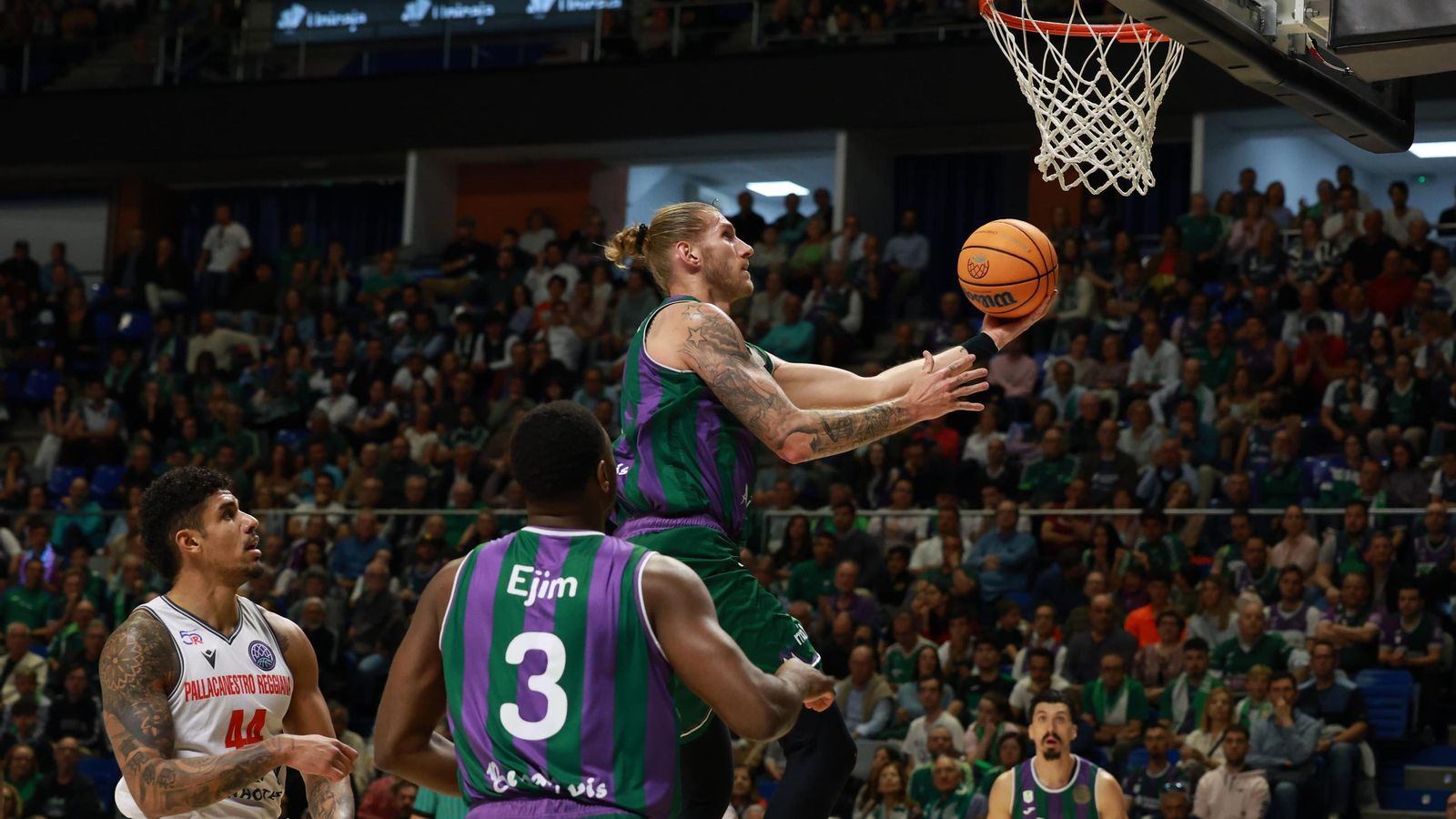 El Unicaja-Reggiana de cuartos de final de la BCL, en fotos