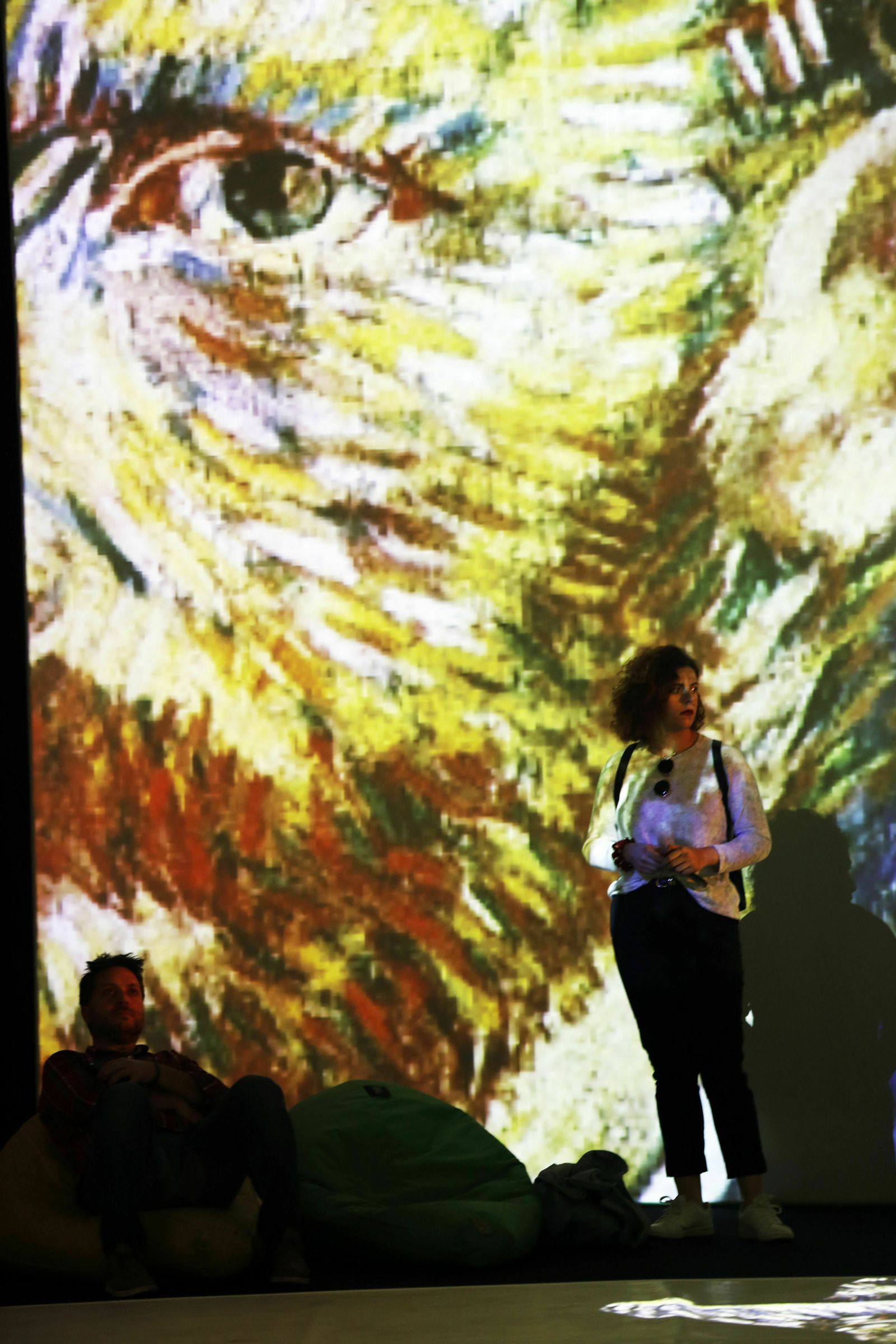 Presentación de la exposición 'Van Gogh Alive' en el Muelle Uno de Málaga.