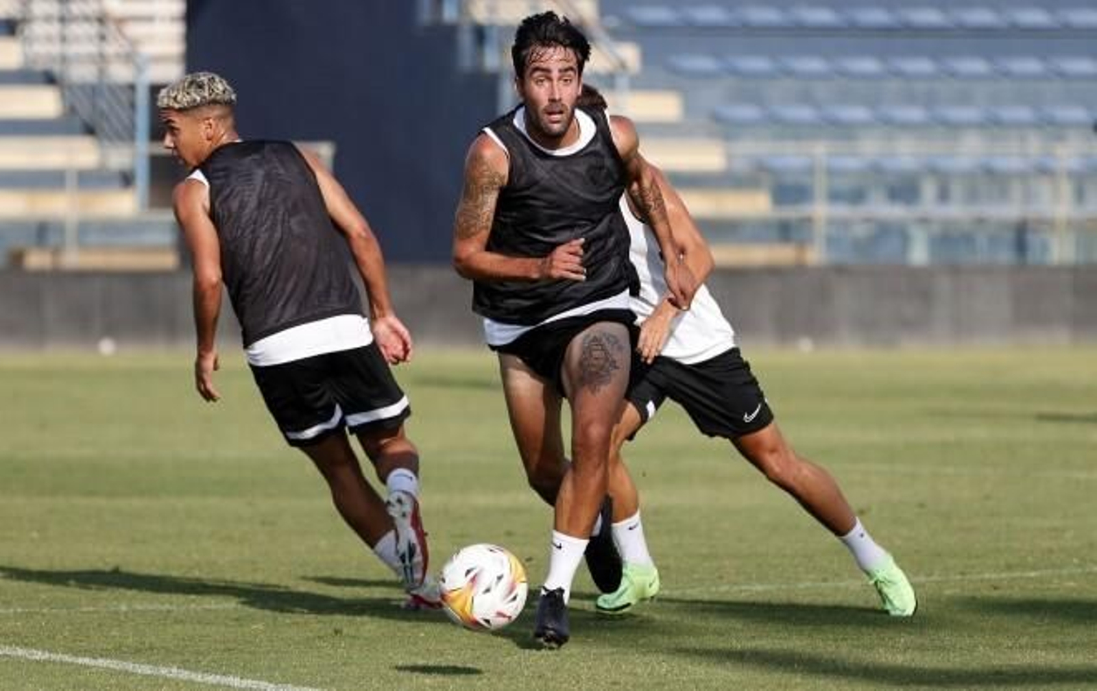 Escassi, durante un entrenamiento en la Federación.