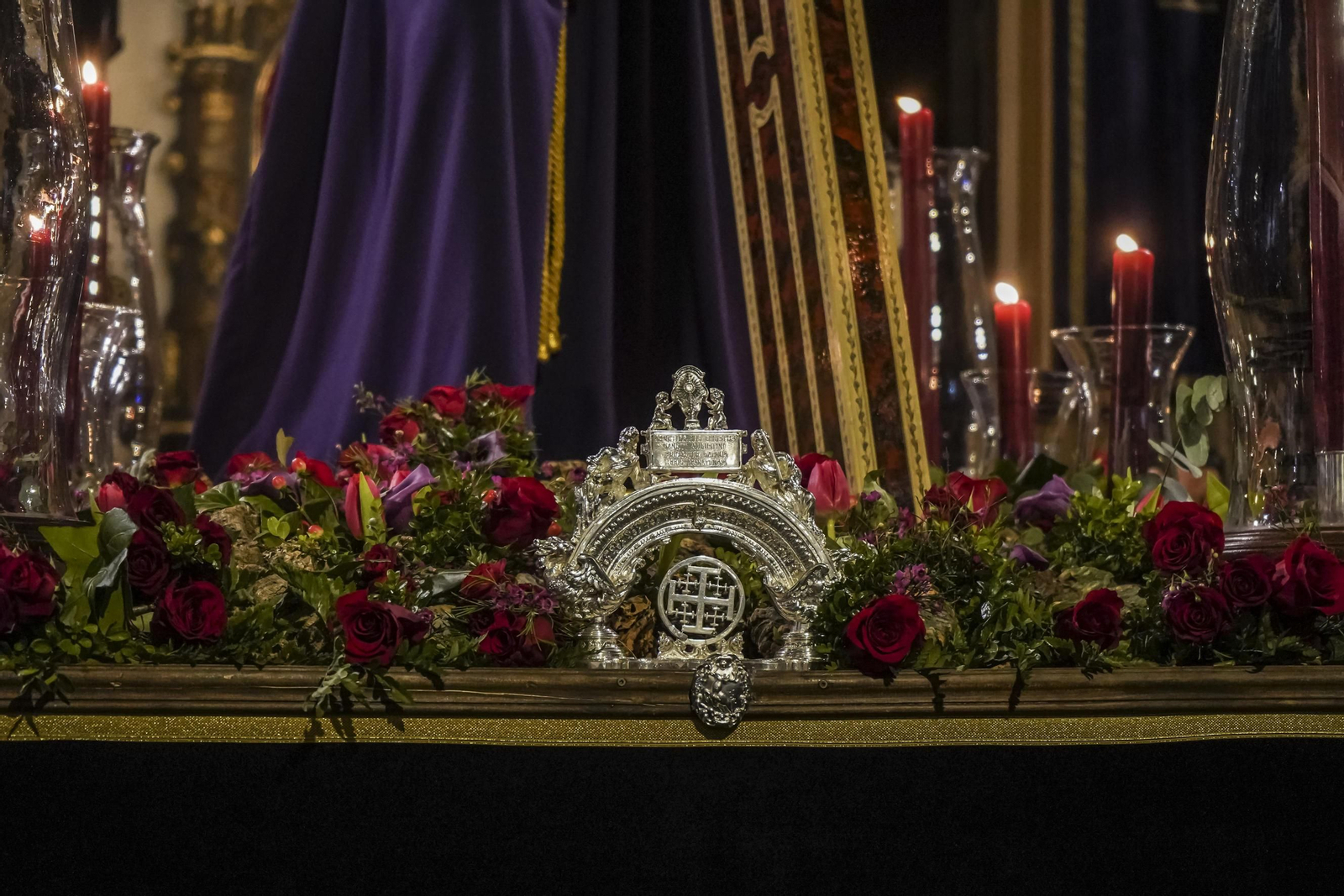 Vía crucis con la imagen del Nazareno de las Penas