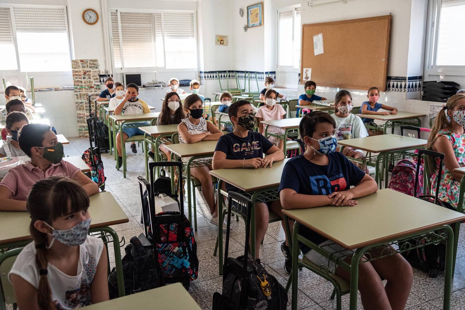 Imágenes de la vuelta al cole en Huelva