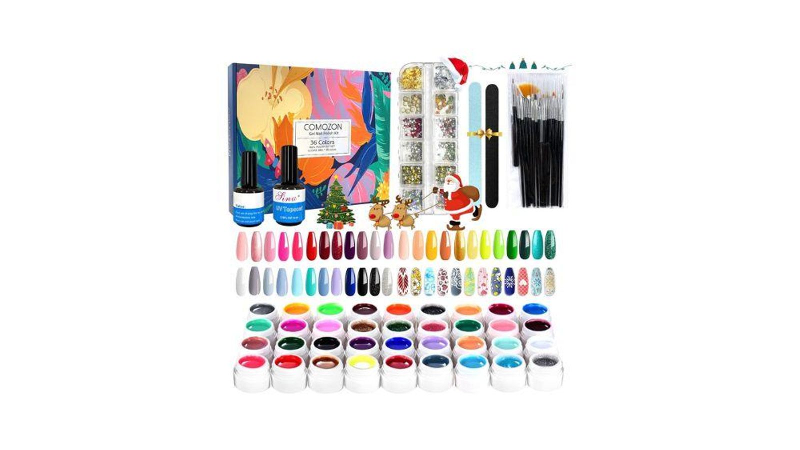 Esmaltes semipermanentes en kit de uñas de gel