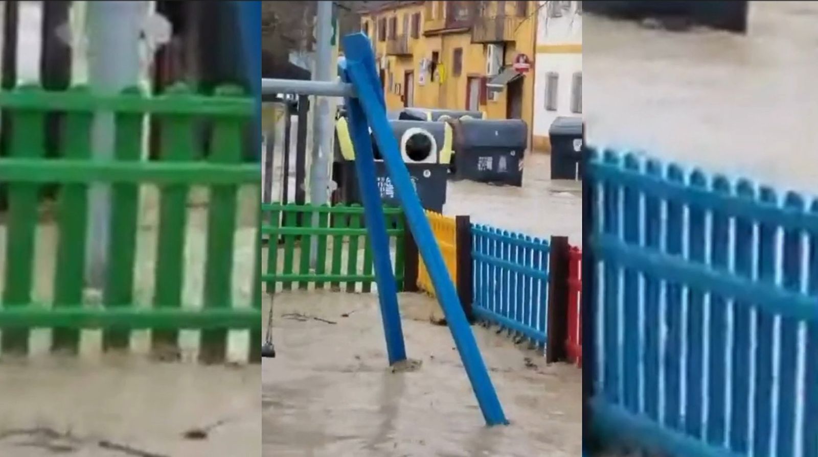 Inundaciones en el Puente La Sierra.