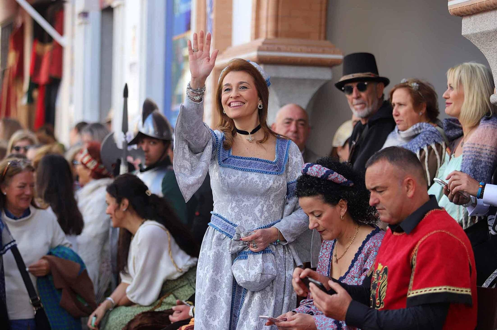 Imágenes del gran ambiente en la Feria Medieval de Palos de la Frontera, Huelva