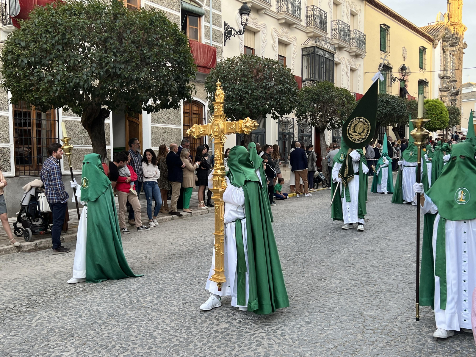 Jueves Santo en Priego de Córdoba:  La procesión de Jesús en la Columna, en imágenes