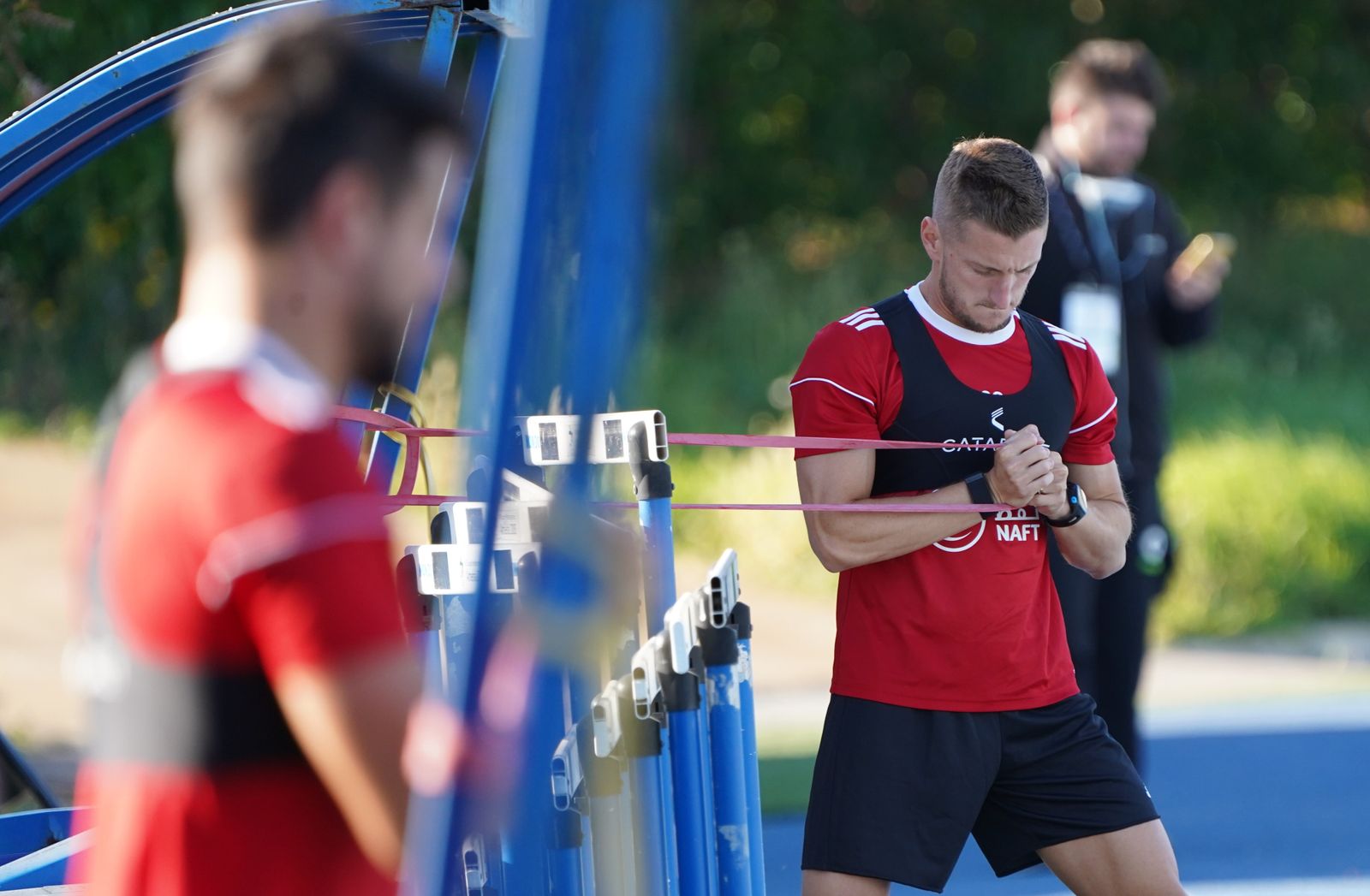 Imágenes del entrenamiento individual del lunes en Estadio y Anexo