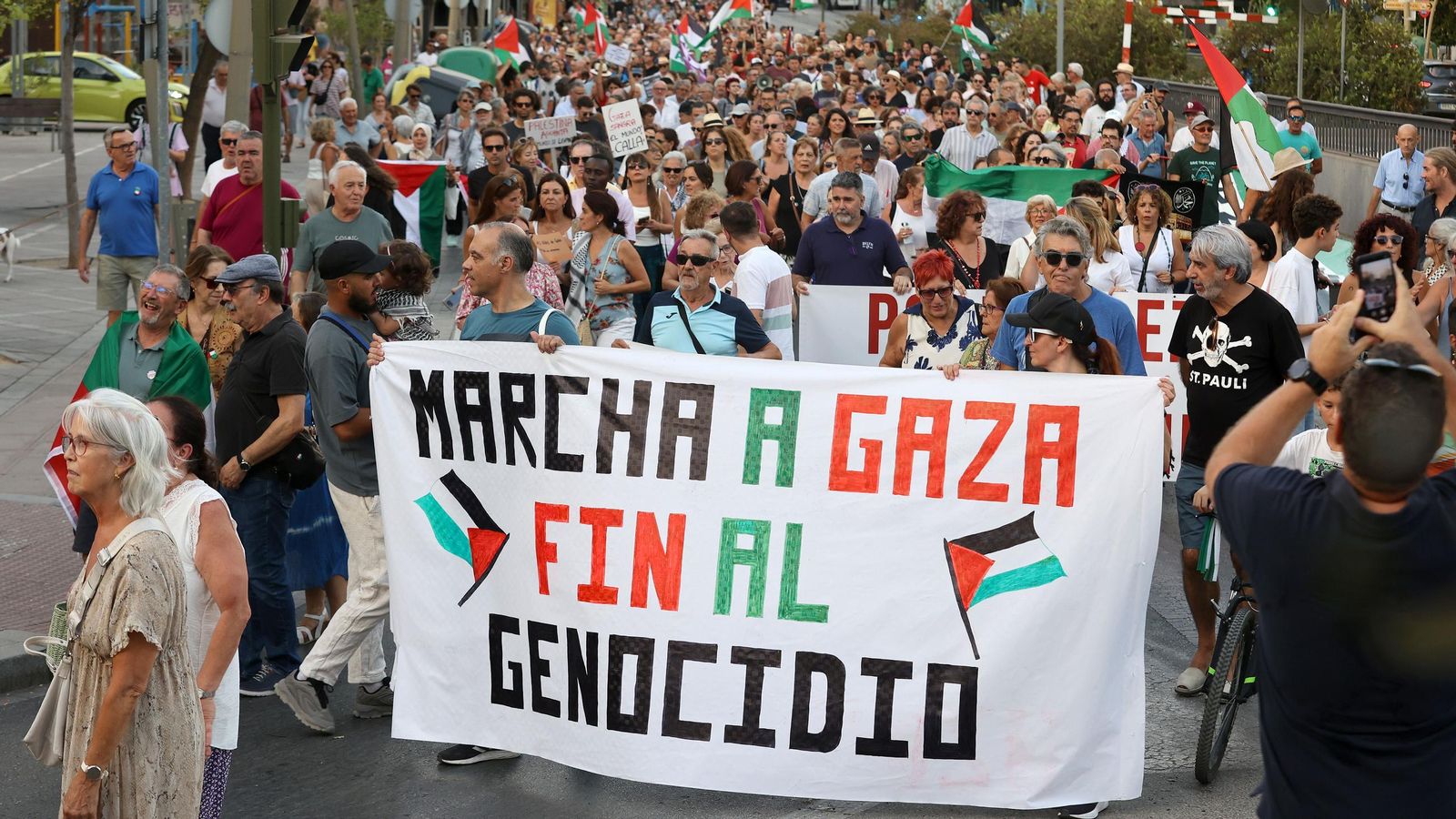 Imágenes de la manifestación 'Jerez con Palestina STOP Genocidio'