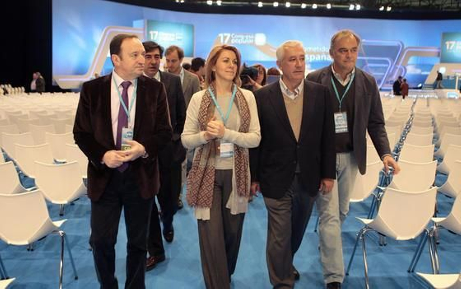 De Cospedal y Arenas ultiman los preparativos antes del inicio del congreso de Sevilla.

Foto: JC Munoz