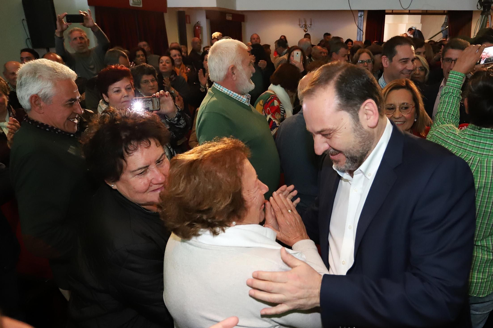 Imágenes del ministro José Luis Ábalos en San Juan del Puerto