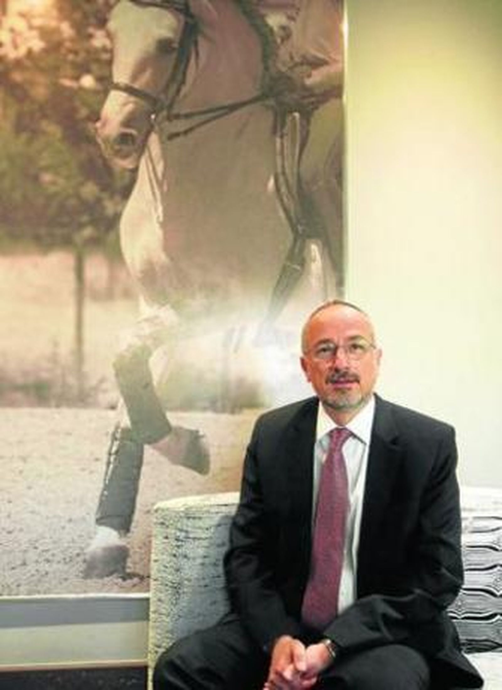 El embajador de Israel en España, Daniel Kutner, durante un momento de la entrevista.