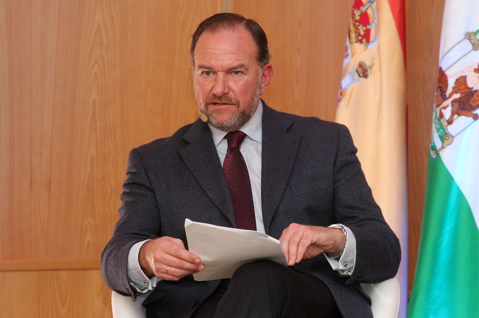 José Luis García-Palacios en una intervención en 2019 en Huelva.