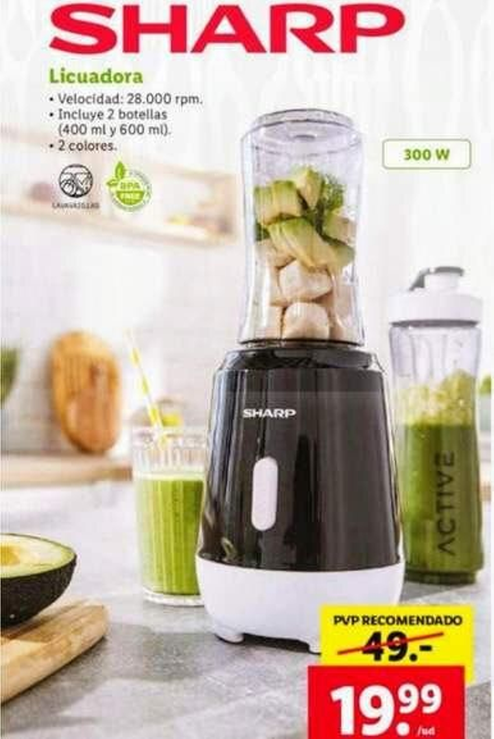 Licuadora Sharp de Lidl.
