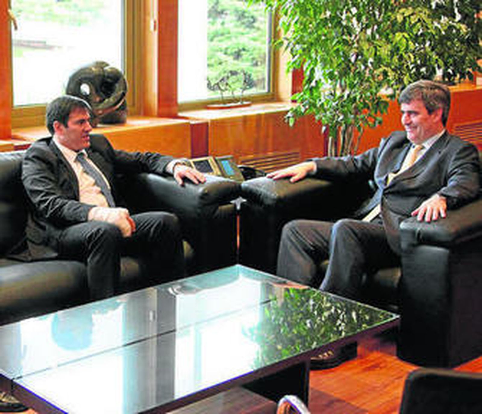 Vicente Casado, con el Secretario de Estado para el Deporte.