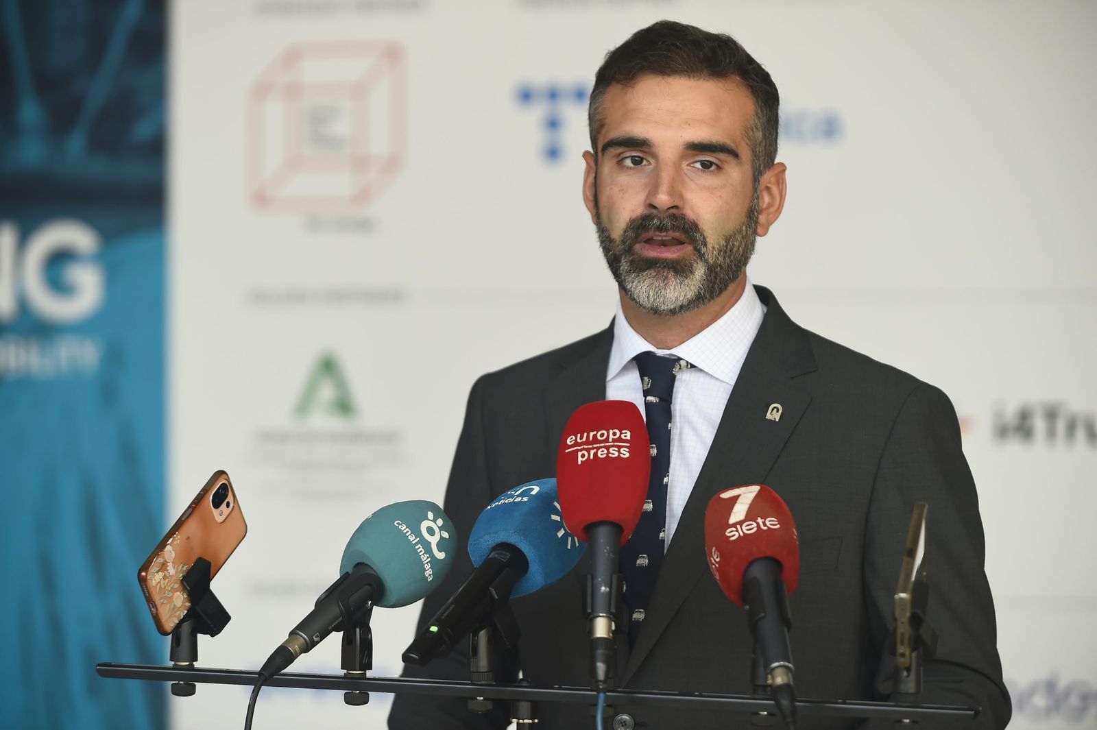 El portavoz del Gobierno andaluz, Ramón Fernández-Pacheco, en una comparecencia reciente.