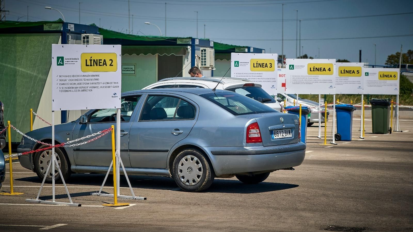 Puntos de vacunación en Navantia Puerto Real.