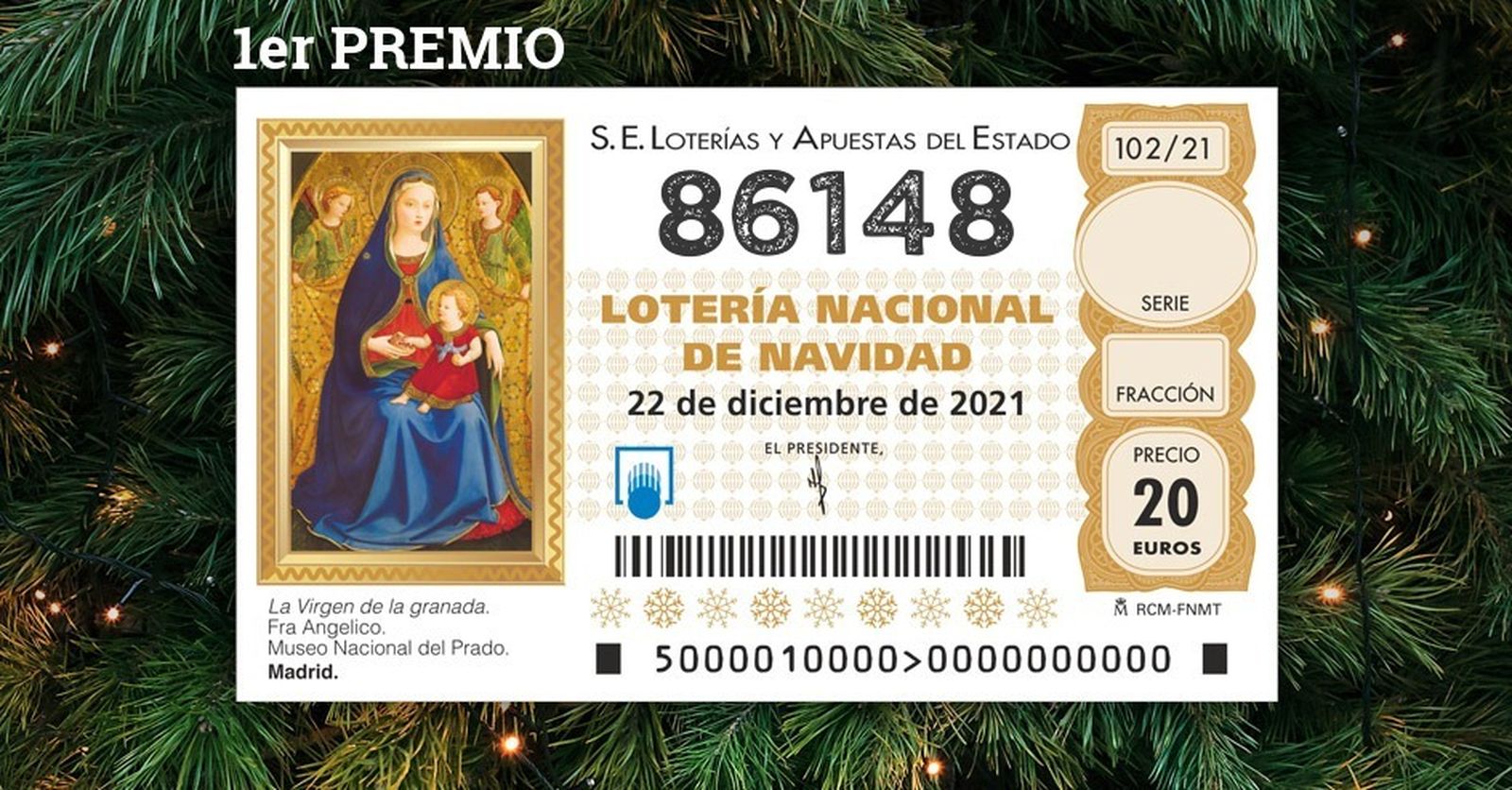 Gordo de la Lotería de Navidad.