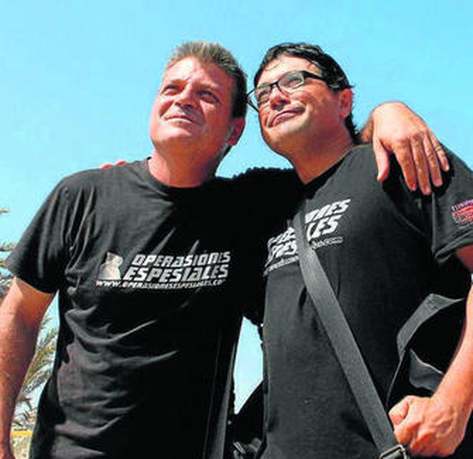 Cristóbal García con Paco Soto, director de la película.