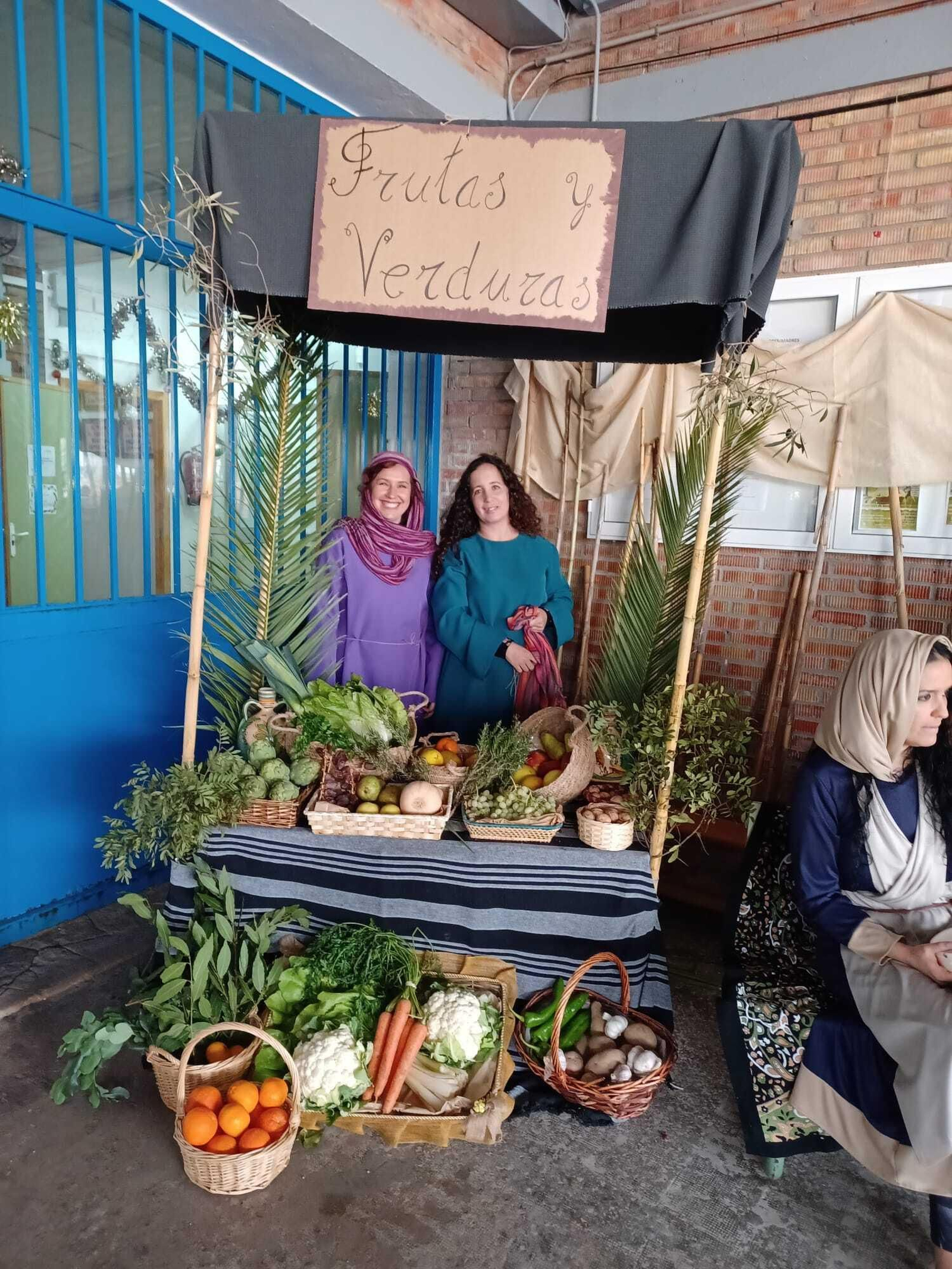 Belén viviente en el CEIP Manuel de falla