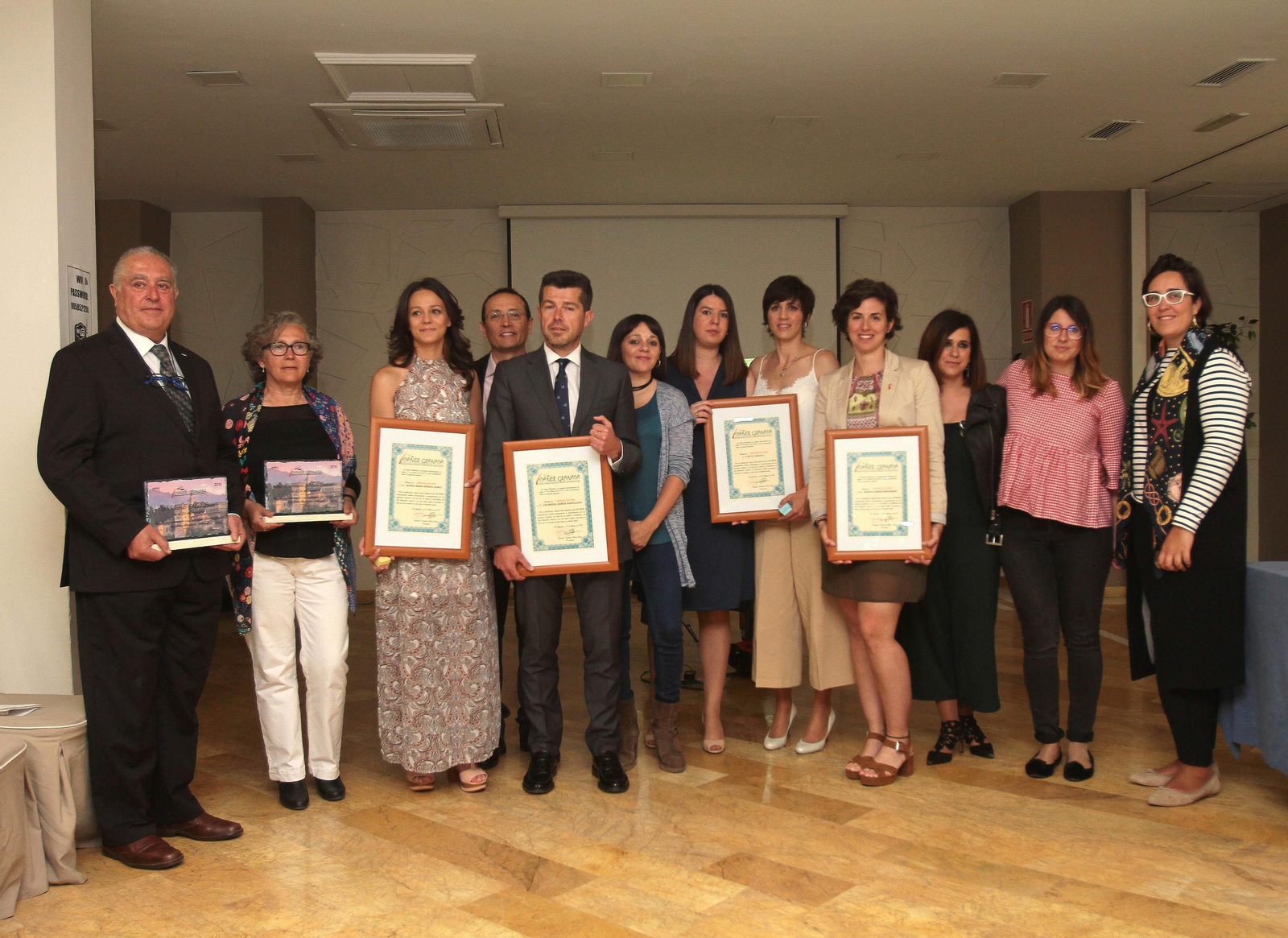 Imagen de los galardonados.