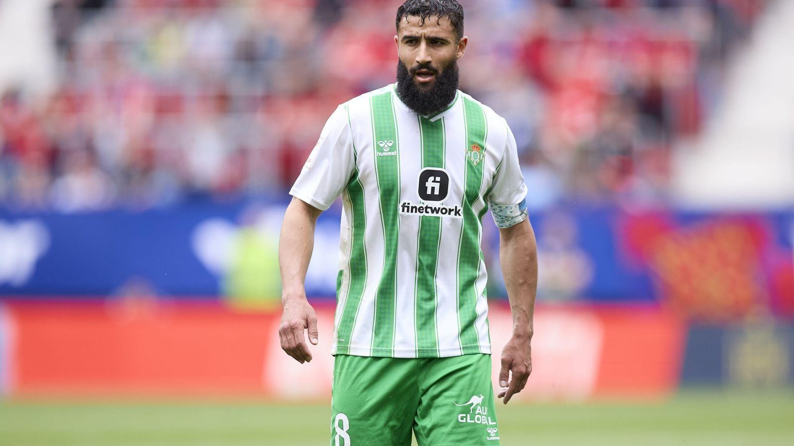 Fekir, en el encuentro ante Osasuna, en El Sadar, esta temporada.