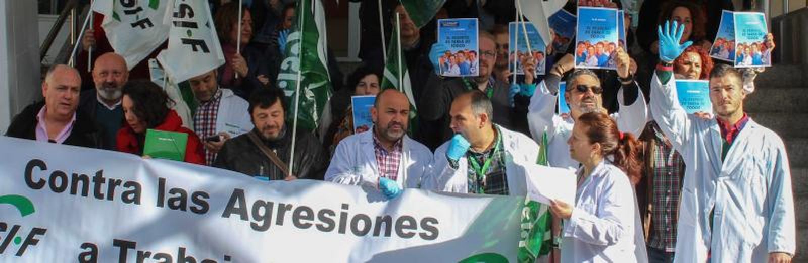 Concentración contra las agresiones en una imagen de archivo.