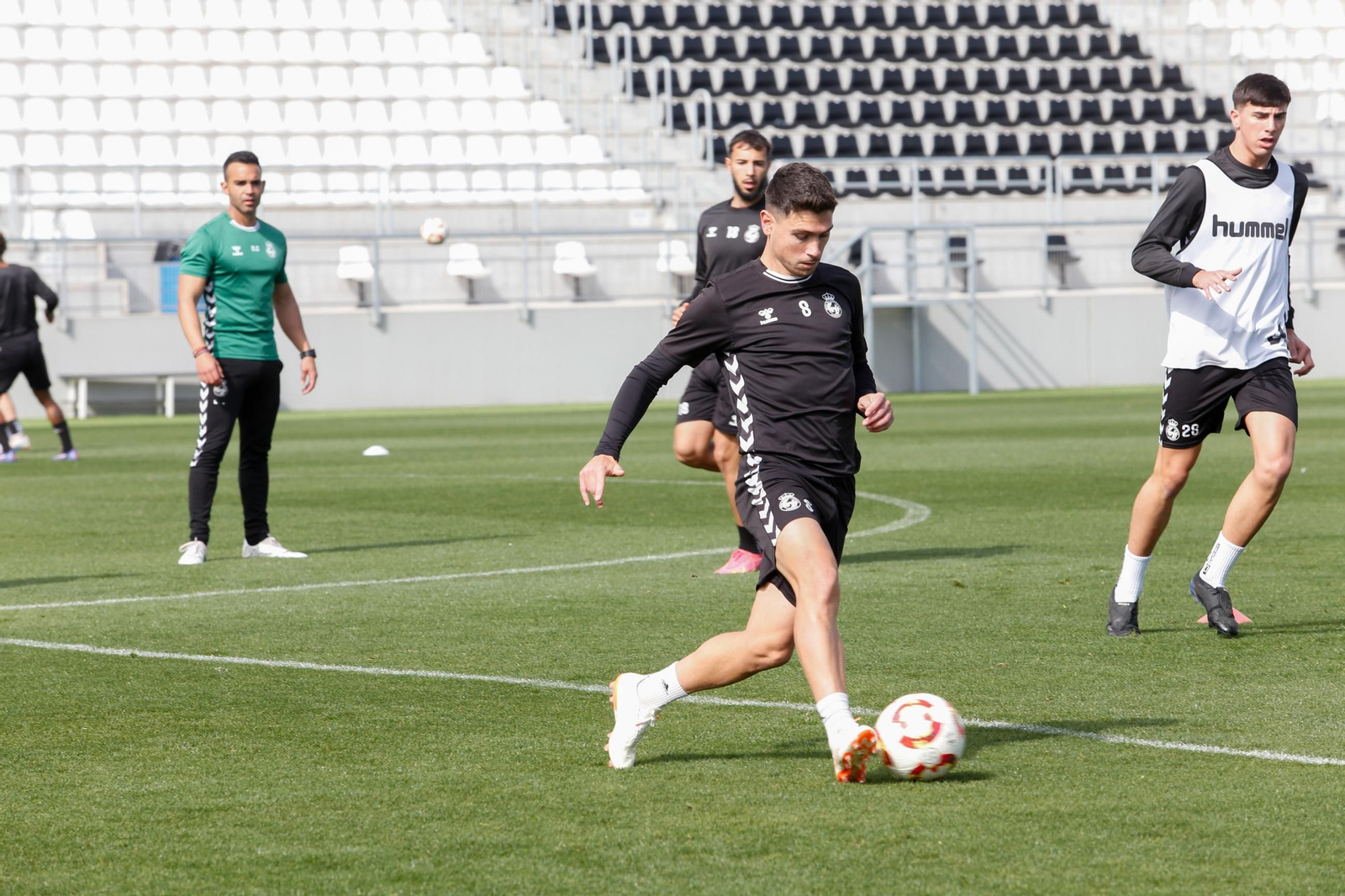 Las fotos del entrenamiento de la Balona previo a su visita al UCAM Murcia