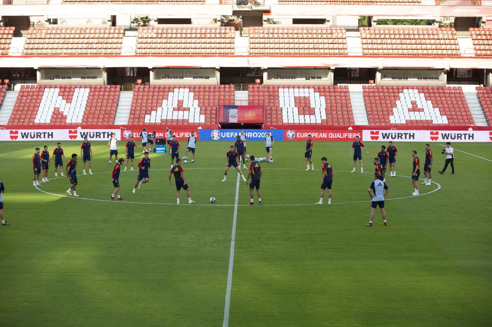Las mejores imágenes del entrenamiento de la Selección española