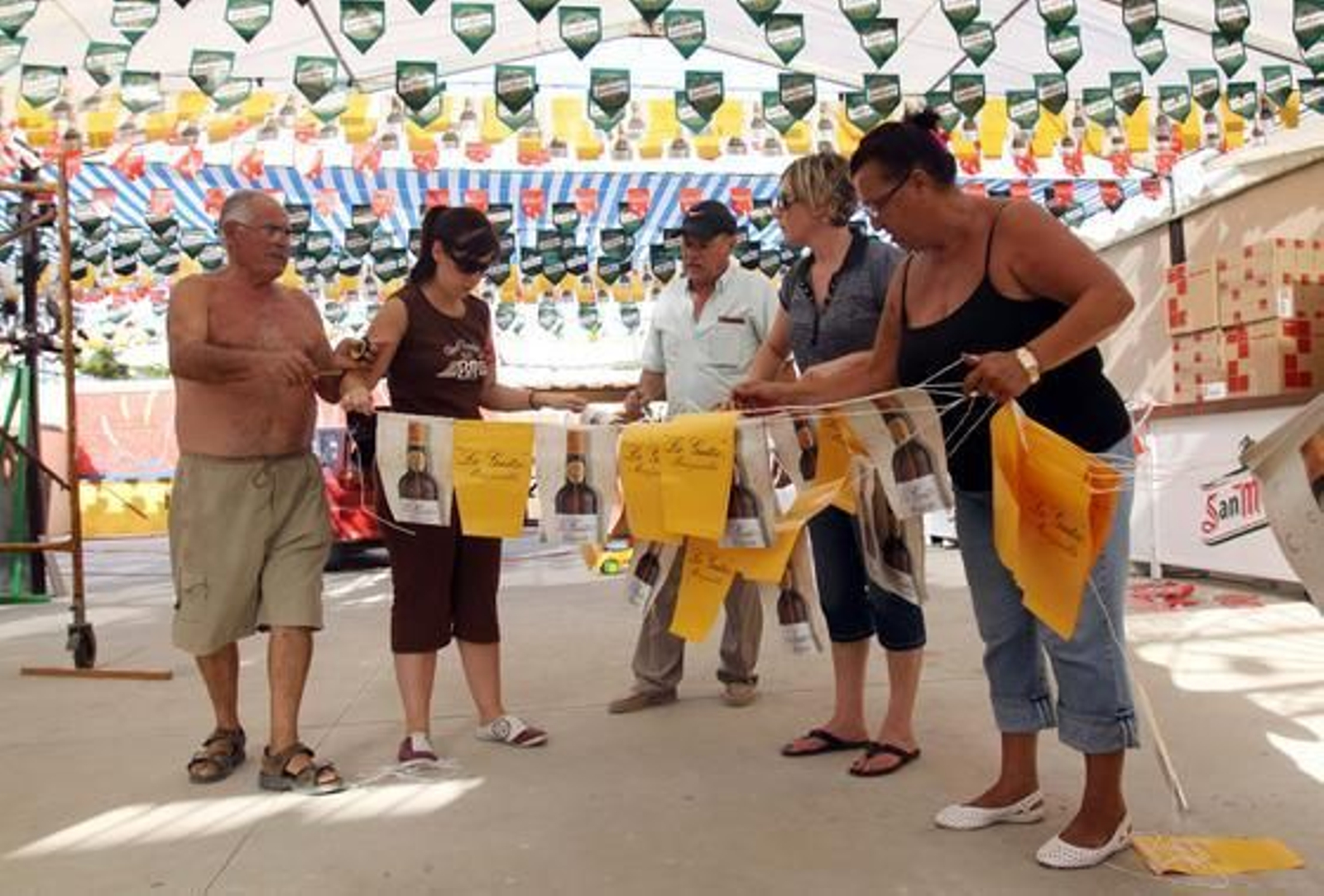 El Real Cortijo de Torres se prepara para la Feria de Málaga.