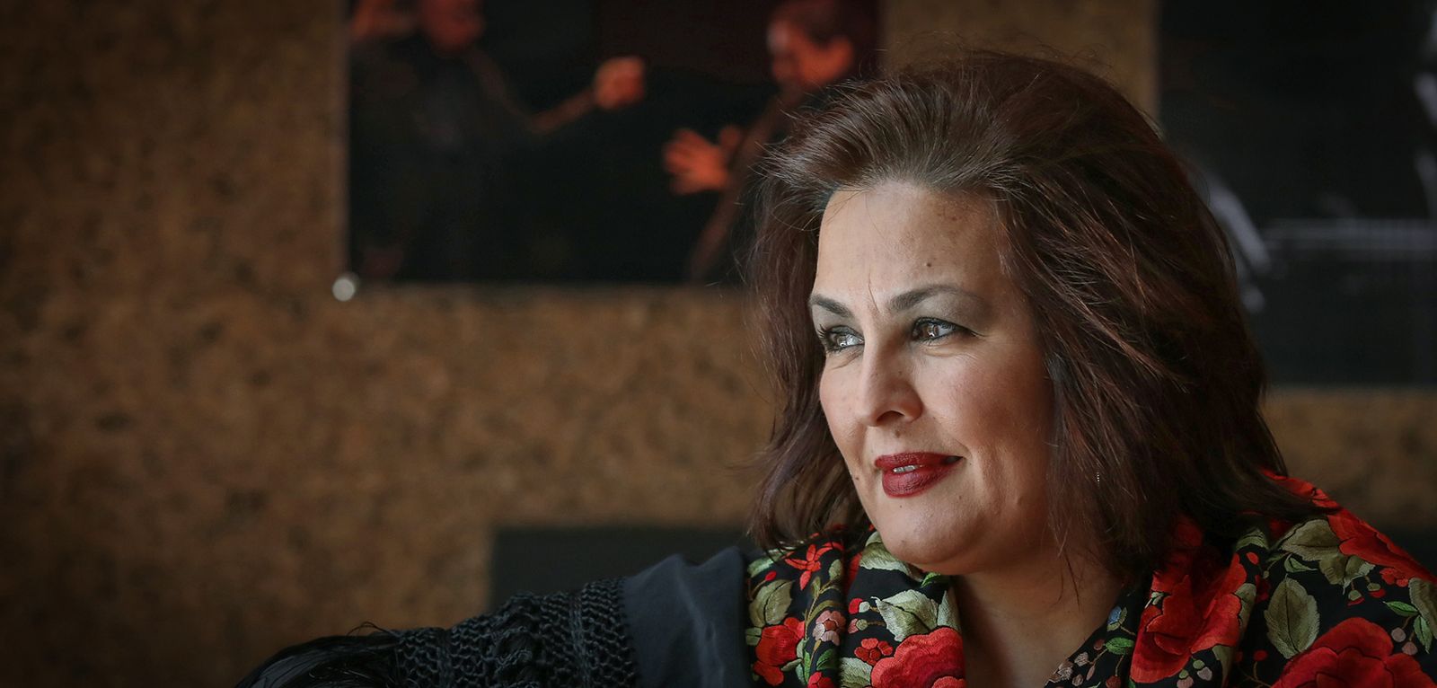 La bailaora posa para Diario de Jerez antes de la entrevista.