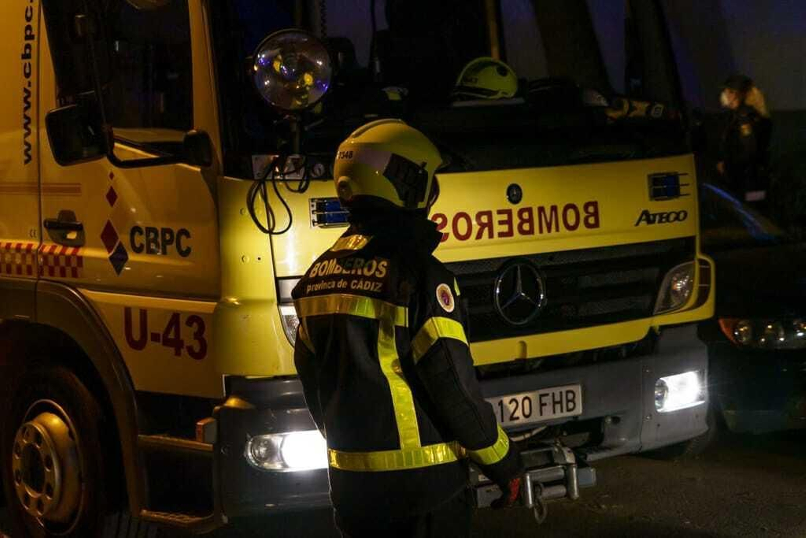 Incendio en la Barriada de La Paz