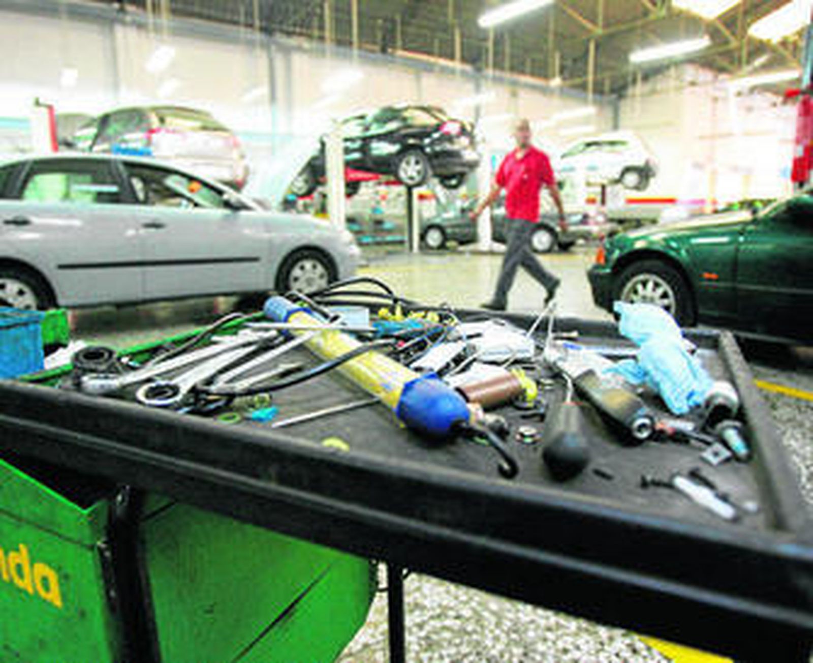 Taller de reparación de automóviles.