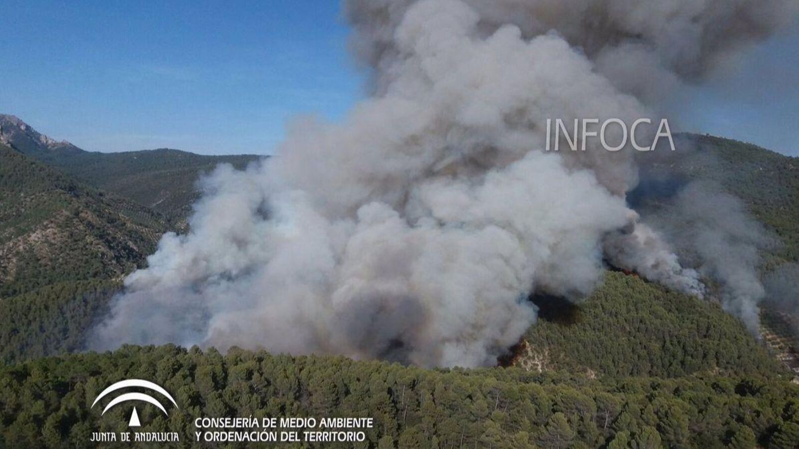 Incendio forestal en Segura de la Sierra en 2017 Incendio forestal en Segura de la Sierra en 2017