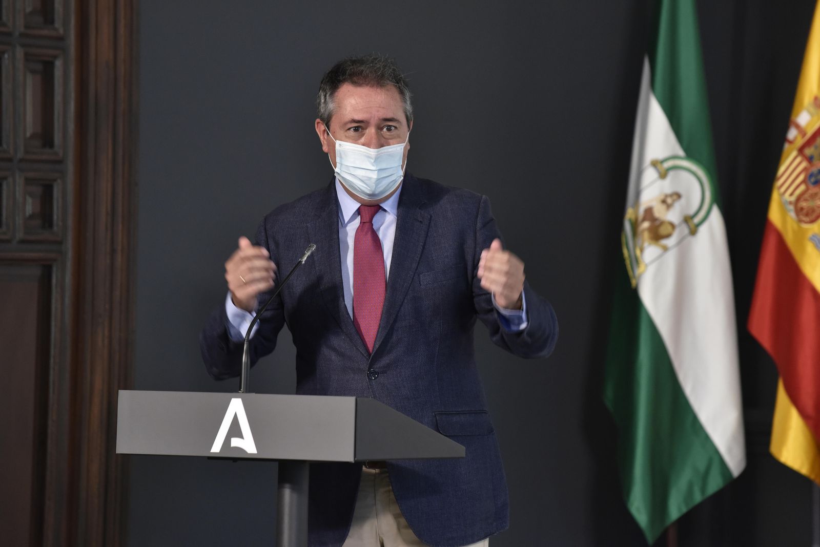 El alcalde de Sevilla, Juan Espadas, en un reciente acto en el Palacio de San Telmo.