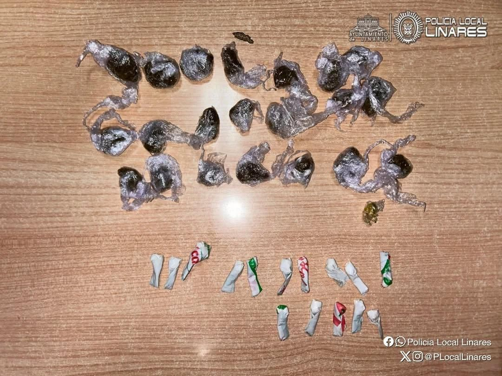 Droga incautada en la detención.