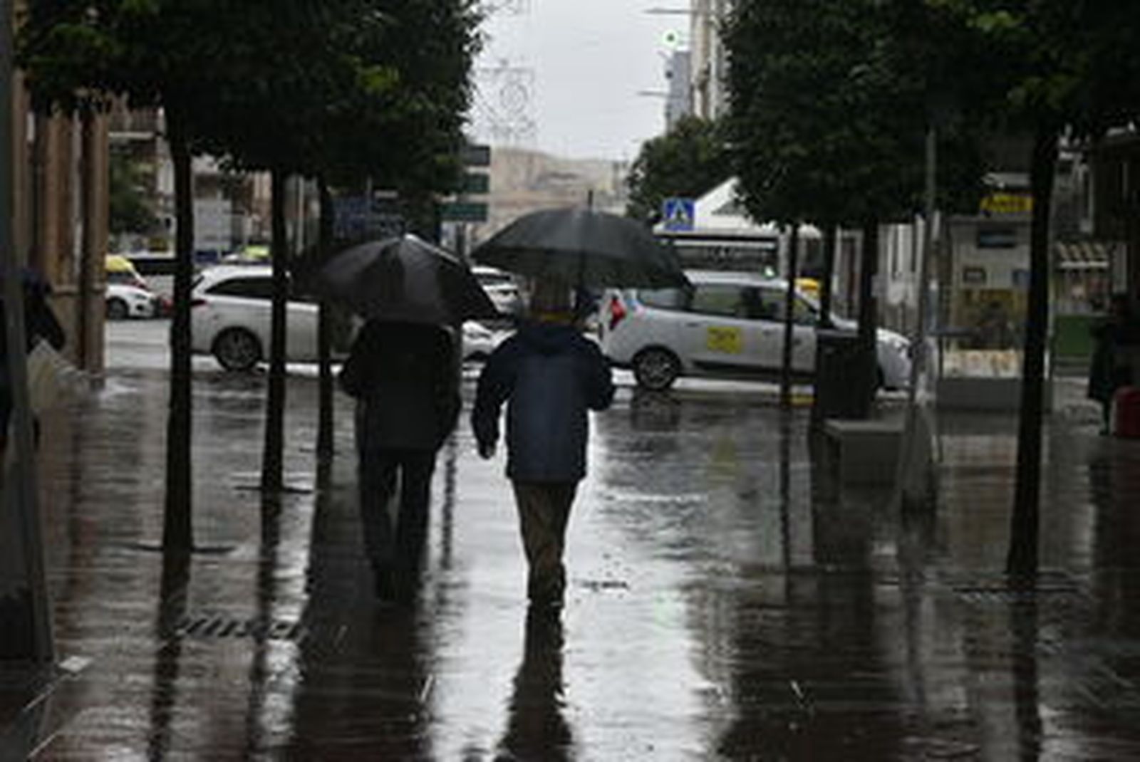 Una jornada de lluvia intensa en Algeciras