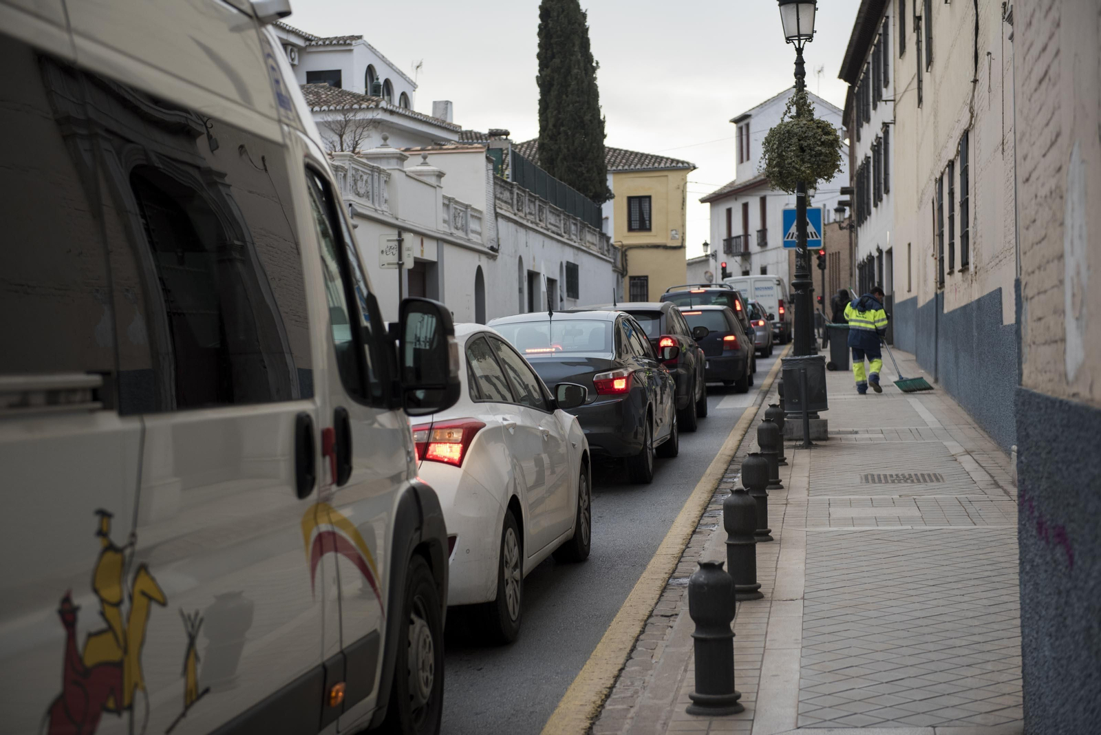 Tráfico en el Realejo, en una imagen de archivo.