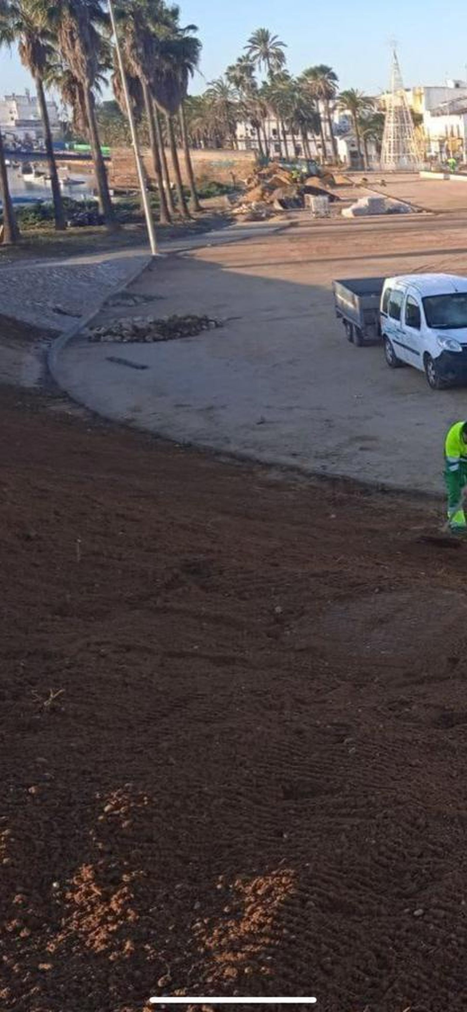 La explanada de Pozos Dulces que se asfaltará para el aparcamiento en superficie.