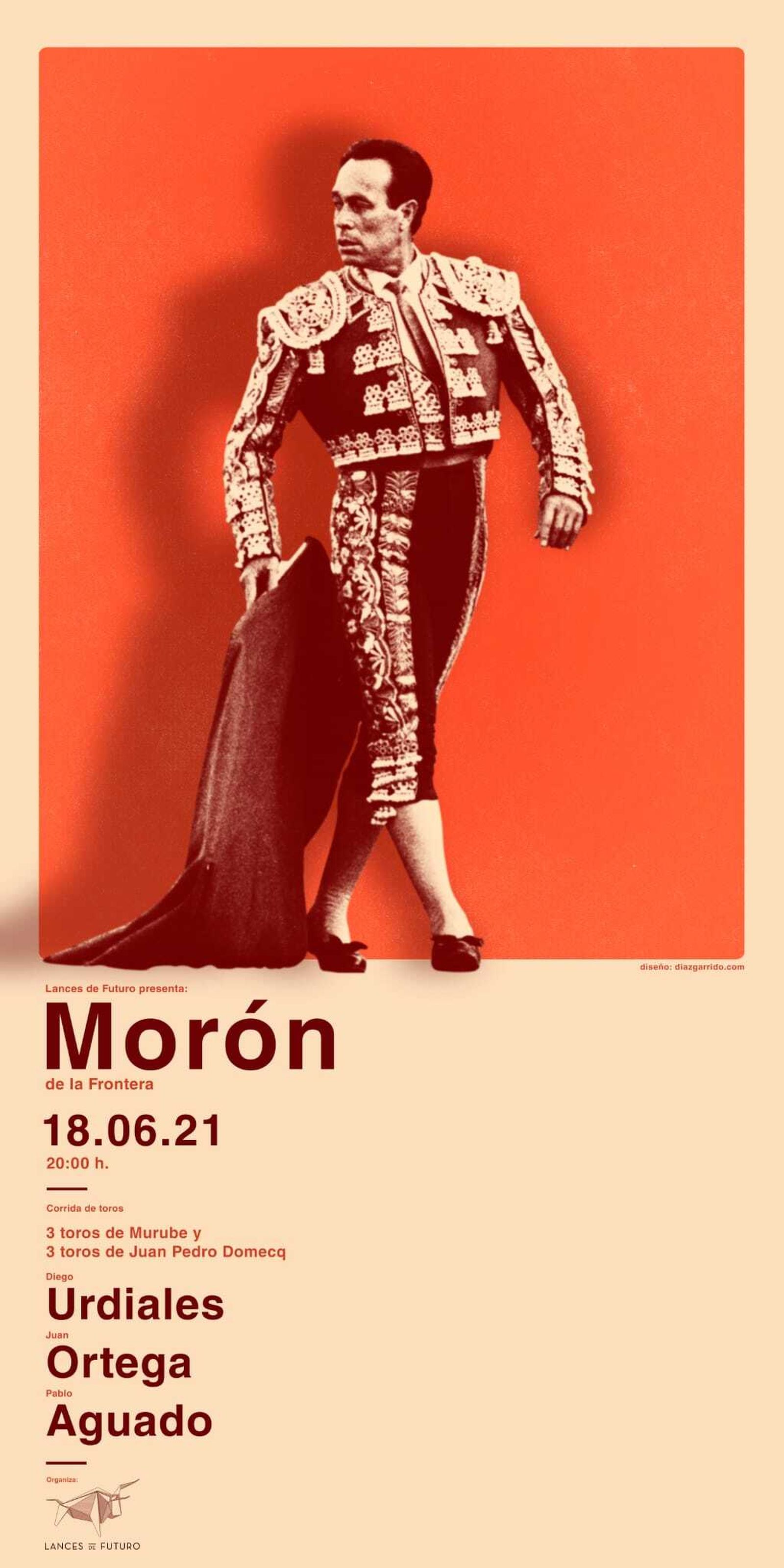 Cartel de la corrida en Morón del próximo 18 de junio.