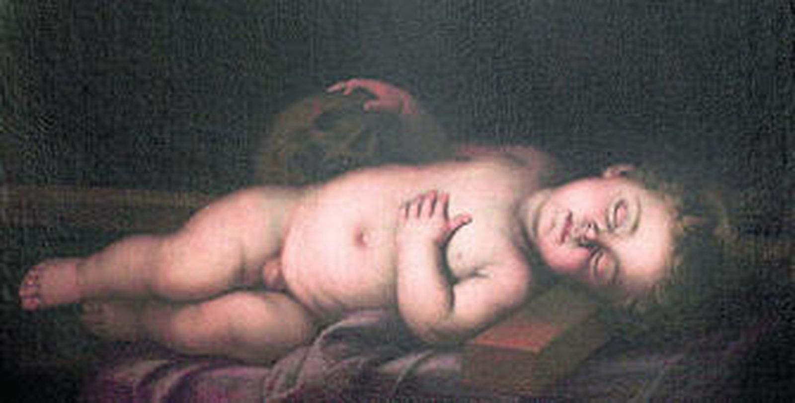 El óleo 'Niño Jesús dormido' está fechado en torno a 1660 y ya fue catalogado por Diego Angulo.