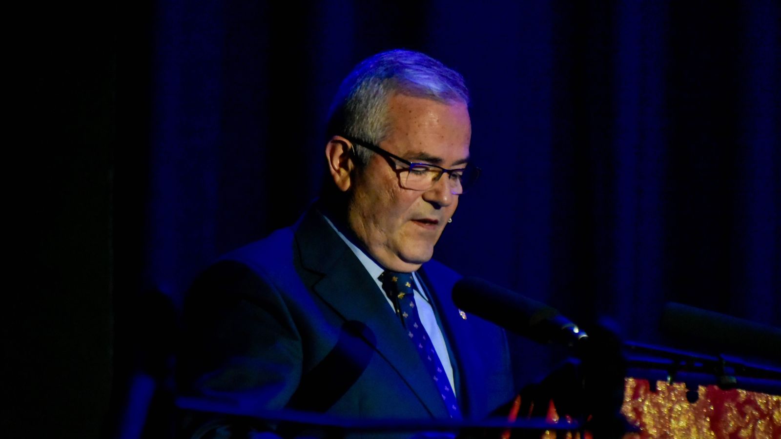 Jorge Bermúdez de Castro, durante la lectura del pregón.