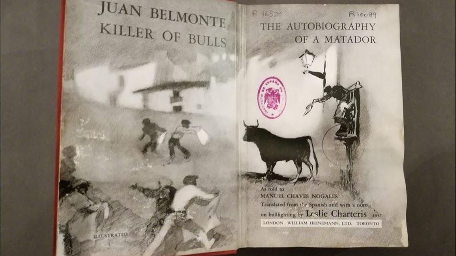Edición en inglés de 'Juan Belmonte, matador de toros' expuesta en Londres.