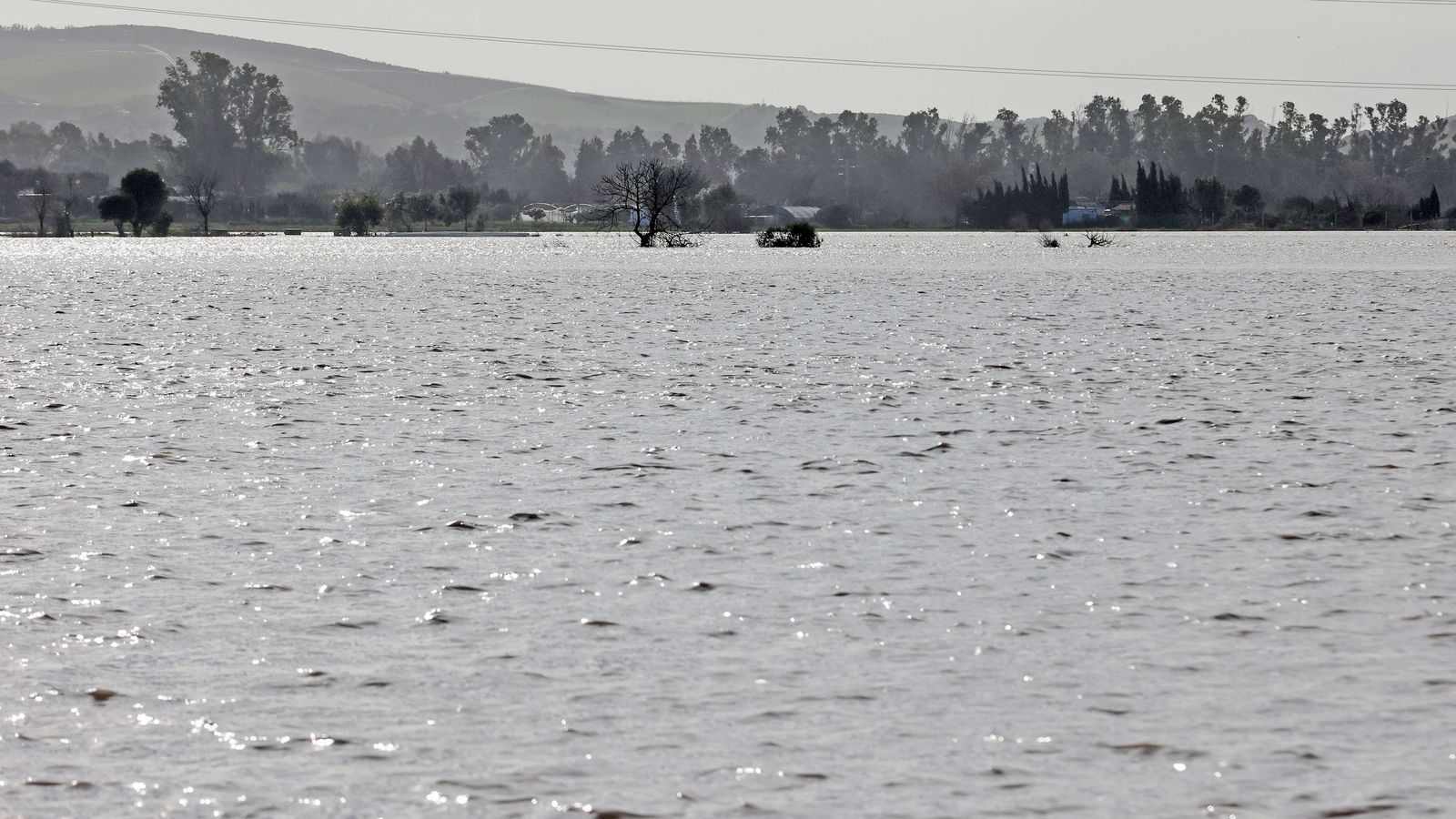 Así afronta la zona rural de Jerez la subida del río Guadalete