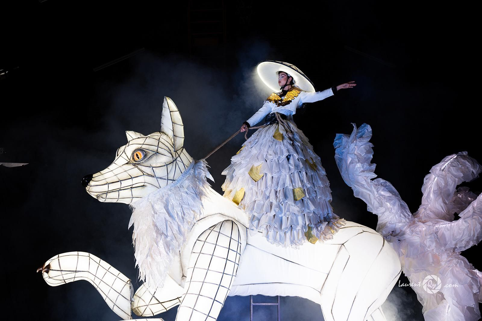 Uno de los zorros de esta procesión de animales fantásticos de la Cabalgata