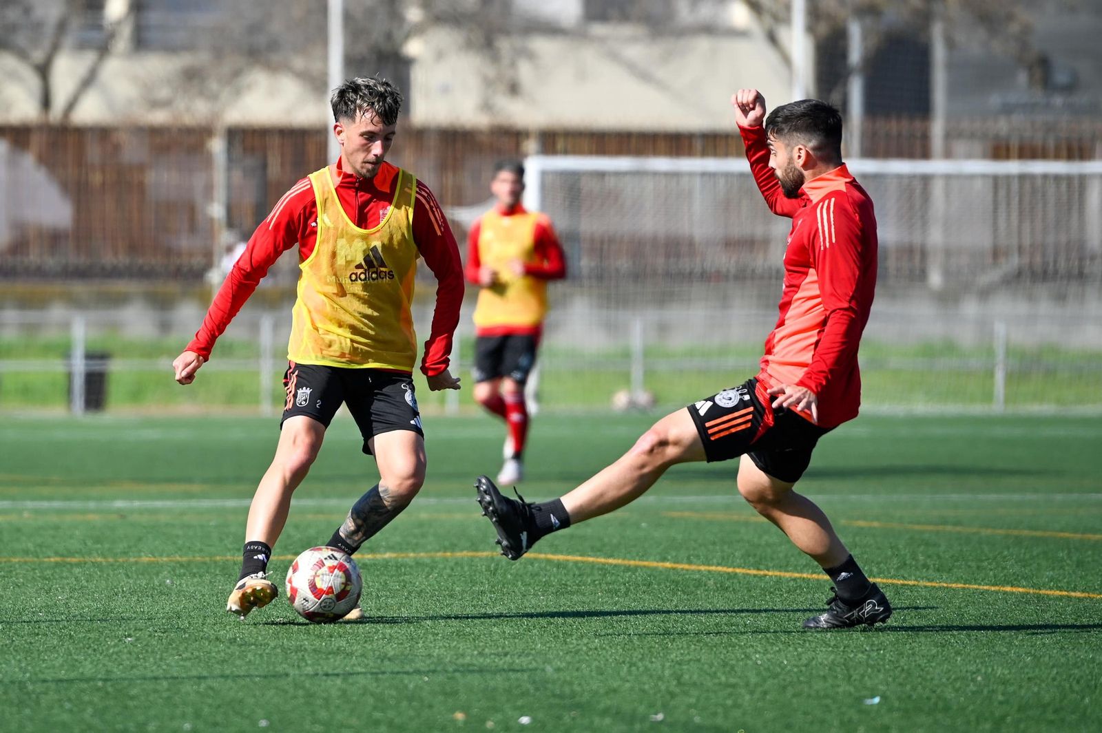 Imágenes del entrenamiento del Xerez CD en La Granja